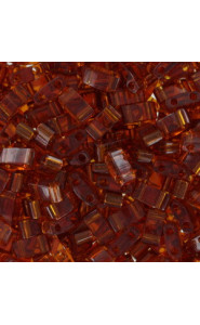Miyuki half tila 5x2.4mm beads - Dark topaz HTL-134